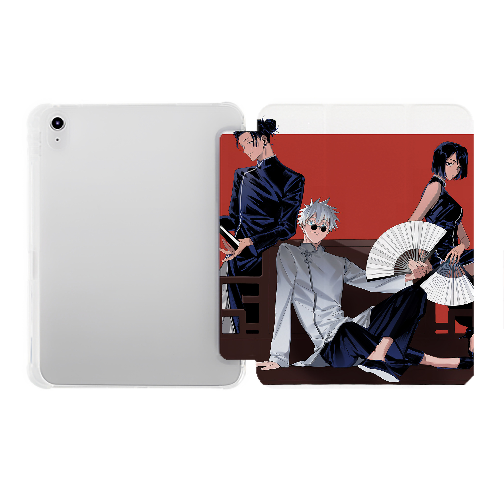 （画像用） SPY×FAMILY间谍家家酒 IPad ケース ペン収納付き 三つ折りスタンド PUレザー×シリコン 対応機種9.5/10.5/10.9インチ